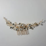 Rhinestones Crystal Pearls Hair Comb Wedding Accessories