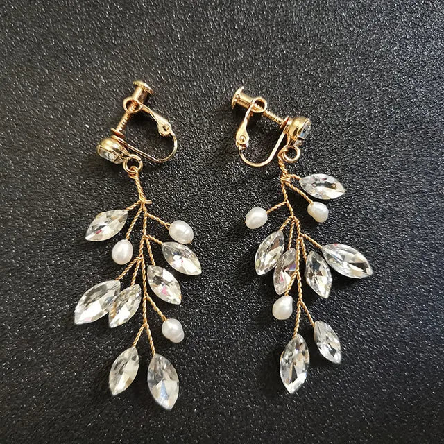 Dangle Bridal Chandelier Earrings Women Jewelry
