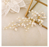 Rhinestones Pearls Bridal Hair Clip Barrettes Wedding Hair Accessories