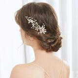 Rhinestones Pearls Bridal Hair Clip Barrettes Wedding Hair Accessories
