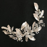 Silver Crystals Rhinestones Wedding Hair Clip Barrettes Bridal Headpiece