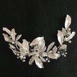 Silver Crystals Rhinestones Wedding Hair Clip Barrettes Bridal Headpiece