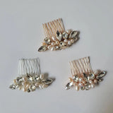 Crystal Rhinestones Pearls Bridal Hair Comb Wedding Accessories