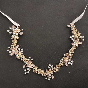 Wired Crystal Rhinestones Pearls Wedding Hair accessories
