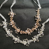 Wired Crystal Rhinestones Pearls Wedding Hair accessories