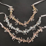 Wired Crystal Rhinestones Pearls Wedding Hair accessories