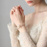 Crystal Wedding Bracelet Rhinestones Pearls Bridal Bridesmaids Jewelry