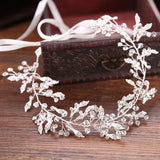 Wired Rhinestone Crystal Wedding Headband Bridal Hairpiece