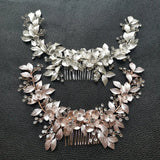 Rhinestones Crystals Wedding Hair Comb Bridal Headband