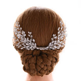 Silver Crystal Rhinestones Wedding Hair Comb Bridal Headpieces Hair Accessories