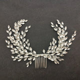 Silver Crystal Rhinestones Wedding Hair Comb Bridal Headpieces Hair Accessories