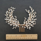 Silver Crystal Rhinestones Wedding Hair Comb Bridal Headpieces Hair Accessories