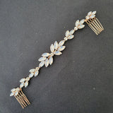 Opal Crystal Rhinestones Hair Comb Wedding Hair accessories