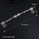 Opal Crystal Rhinestones Hair Comb Wedding Hair accessories