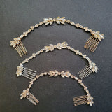 Opal Crystal Rhinestones Hair Comb Wedding Hair accessories