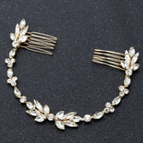 Opal Crystal Rhinestones Hair Comb Wedding Hair accessories