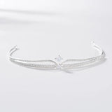 Crystal Zircon Wedding Tiara Bridal Crown Hair Accessory