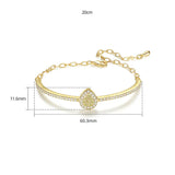 Sparkling Charm CZ Bracelet Girls CZ Daily Bracelet Gift Wedding Bridal