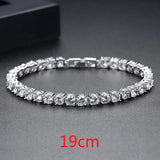 Sparkling CZ Bracelet Girls Daily Gift Wedding Bridal Women Jewelry