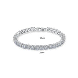 Sparkling CZ Bracelet Girls Daily Gift Wedding Bridal Women Jewelry