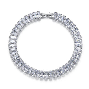 Charm CZ Bracelet Girls Cubic Zirconia Gift Wedding Bridal Bridesmaids