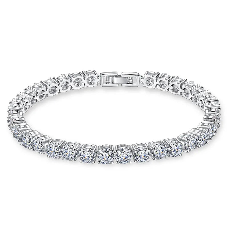 Sparkling CZ Bracelet Girls Daily Gift Wedding Bridal Women Jewelry