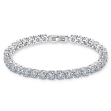 Sparkling CZ Bracelet Girls Daily Gift Wedding Bridal Women Jewelry