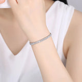 Charm CZ Bracelet Girls Cubic Zirconia Gift Wedding Bridal Bridesmaids
