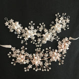 Wired Crystal Rhinestones Bridal Headband