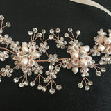 Wired Crystal Rhinestones Bridal Headband