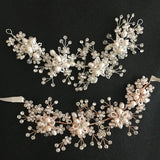 Wired Crystal Rhinestones Bridal Headband
