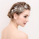 Wired Crystal Rhinestones Bridal Headband