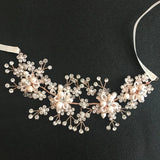 Wired Crystal Rhinestones Bridal Headband