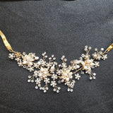 Wired Crystal Rhinestones Bridal Headband