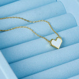 925 Silver Red Love Heart Pendant Necklace Valentine Gift