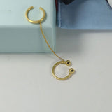 Sterling Silver Sliding Ear Cuff Clip Earring for Women