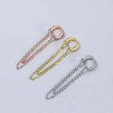 925 Silver Ear Cuff Non Pierced Tassel Clip Earring