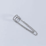 925 Silver Ear Cuff Non Pierced Tassel Clip Earring