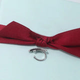 925 Silver Water Drop Ear Cuff Zirconia Clip Earring
