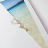 925 Silver Hook J Shaped Stud Earrings Micro Zircon Women Fine Jewelry