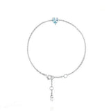 925 Sterling Silver Heart Zricon Bracelet Fine Jewelry Gift