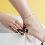 S925 Sterling Silver Mini Butterfly Bracelet for Women Girls