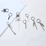 Men's Tree Spike Earrings Stainless Steel