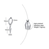 Men's Tree Spike Earrings Stainless Steel