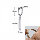 Men's Tree Spike Earrings Stainless Steel