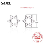 925 Silver Magen Star of David Earrings Judaica Jewelry Birthday Gift