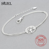 925 Silver Tree of Life Bracelet Vintage Boho Jewelry