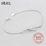 Sterling Silver Bow Bowknot Bracelet for Women