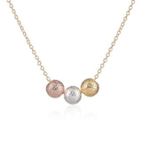 Silver Mini Ball Necklaces Set for Women - Pack of 10