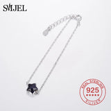 925 Silver Crystal Star Charms Bracelet Party Cuff Bracelet Bangles